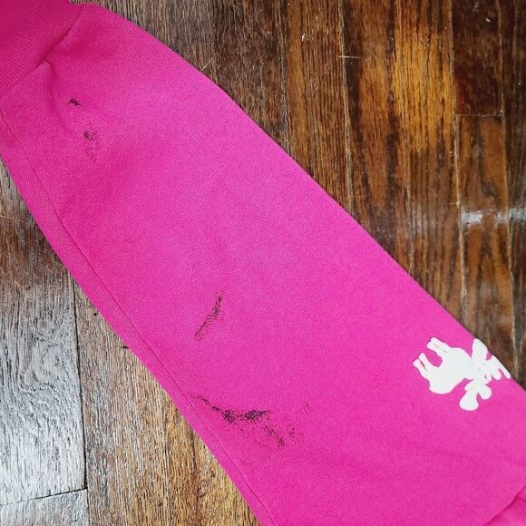 Vintage 80s Jerzees Barbiecore Hot Pink Moose Crewneck Pullover Sweatshirt - Picture 10 of 14